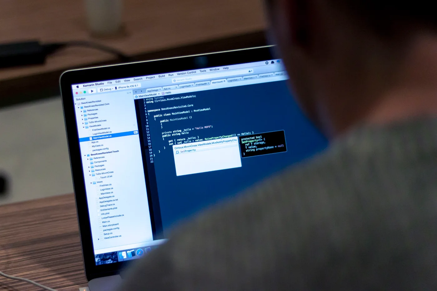Person using a laptop — example development photograph, not Jah Noah